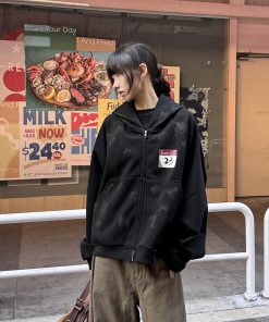 Men's Heavyweight Short Fit Cardigan Hoodie - Stylish Niche American Style for Spring & Autumn, Casual Layering Essential