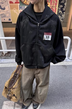 Men's Heavyweight Short Fit Cardigan Hoodie - Stylish Niche American Style for Spring & Autumn, Casual Layering Essential