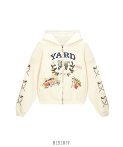 Men's Heavyweight Watercolor Zipper Hoodie - Collaborative Racing Design, Washed Waffle Lined Sweatshirt, Casual Streetwear Style