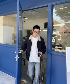 Men's Japanese Retro Color-Block Jacket - Loose Casual Versatile Spring Fashion Outerwear