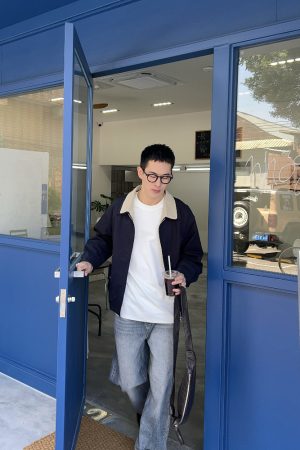 Men's Japanese Retro Color-Block Jacket - Loose Casual Versatile Spring Fashion Outerwear