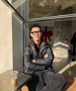 Men's Korean Style Black Puffer Jacket - Casual 80% White Duck Down Winter Coat, Versatile and Warm