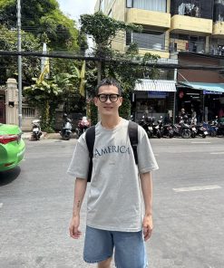 Men's Korean Style Minimalist Casual Loose Fit Short Sleeve T-Shirt with Simple Letter Print - Summer Versatile Fashion Top