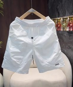 Men's Loose-Fit Quick-Dry Summer Shorts - Breathable Casual Five-Point Pants for Outdoor and Beach Wear, Trendy Summer Style