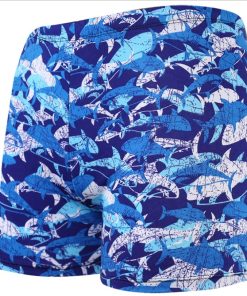 Men's Loose-Fitting Square-Leg Swim Trunks, Large Size, Stylish Swimwear for Hot Springs and Beach, Trendy Summer Swim Gear