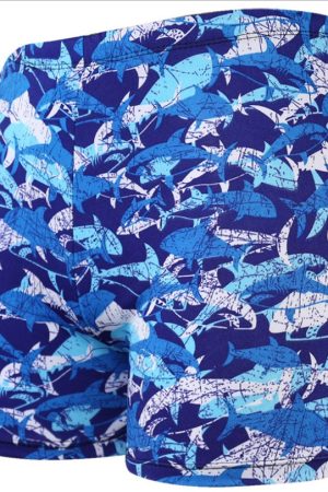 Men's Loose-Fitting Square-Leg Swim Trunks, Large Size, Stylish Swimwear for Hot Springs and Beach, Trendy Summer Swim Gear