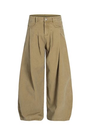 Men's Loose Straight Leg Casual Pants - 2025 Summer Wide-Leg Style, Simple Versatile Design for Effortless Everyday Wear
