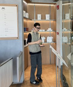 Men's Loose Straight Leg Work Pants in Deep Gray - Japanese Style Casual Fit for Autumn, Versatile Everyday Wear