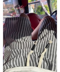 Men's Retro Knitted Striped Shorts, American Style Casual Mid-Length Five-Point Pants, Trendy Summer Sports Bottoms