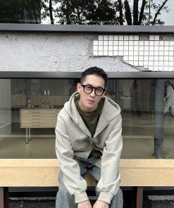 Men's Retro Loose Zip-Up Hoodie - American Style Basic Solid Color Jacket for Casual Wear, Y2K Fashion Essential