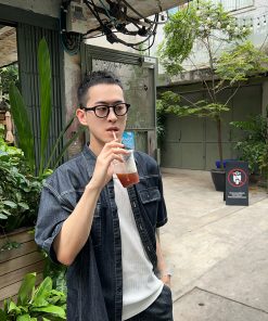 Men's Soft Draping Cargo Pocket Denim Shirt - Summer Korean Style Casual Top