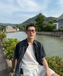 Men's Soft Feel Denim Shirt - Casual Short Sleeve, Loose Fit, Versatile Summer Style