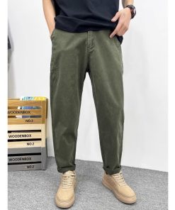 Men's Summer Casual Wide-Leg Harem Pants - High-End Loose Fit Workwear Trousers for Cool Y2K Style