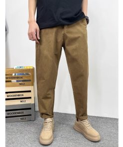Men's Summer Casual Wide-Leg Harem Pants - High-End Loose Fit Workwear Trousers for Cool Y2K Style