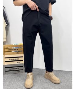 Men's Summer Casual Wide-Leg Harem Pants - High-End Loose Fit Workwear Trousers for Cool Y2K Style