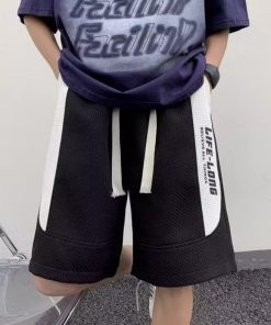 Men's Summer Color-Blocking Sports Shorts 2025 - Trendy Casual Beach Pants for Outdoor Activities