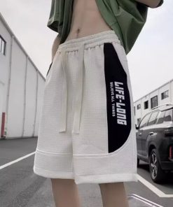 Men's Summer Color-Blocking Sports Shorts 2025 - Trendy Casual Beach Pants for Outdoor Activities