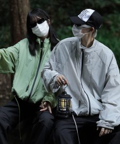 Men's UPF50+ Sun Protection Casual Top, Loose Fit Stand Collar UV Protection Shirt for Summer Outdoor Activities