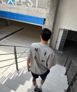 Men's Vintage Casual Loose Fit Short Sleeve T-Shirt with Back Letter Print - Summer American Style Essential