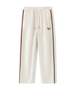 Men's Vintage Casual Loose Straight Pants, Spring Autumn High Street Fashion Sports Sweatpants, 90s Inspired Long Trousers