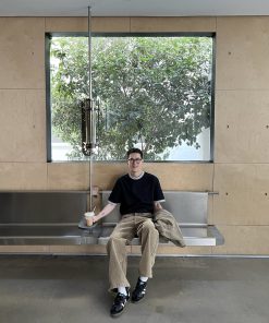 Men's Vintage Khaki Washed Loose Straight Wide-Leg Jeans - Spring 90s Retro Style