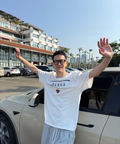 Men's Vintage Paris Letter Print Short Sleeve T-Shirt - Loose Casual Top for Summer, Y2K Style