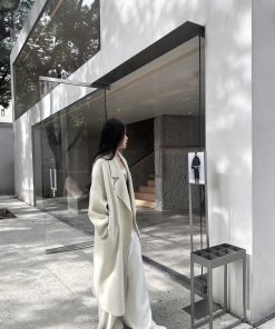 Mid-Length Double-Sided Wool Coat for Women â€“ High-End Autumn Winter Outerwear, Cozy & Stylish Fashion Essential