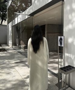 Mid-Length Double-Sided Wool Coat for Women â€“ High-End Autumn Winter Outerwear, Cozy & Stylish Fashion Essential