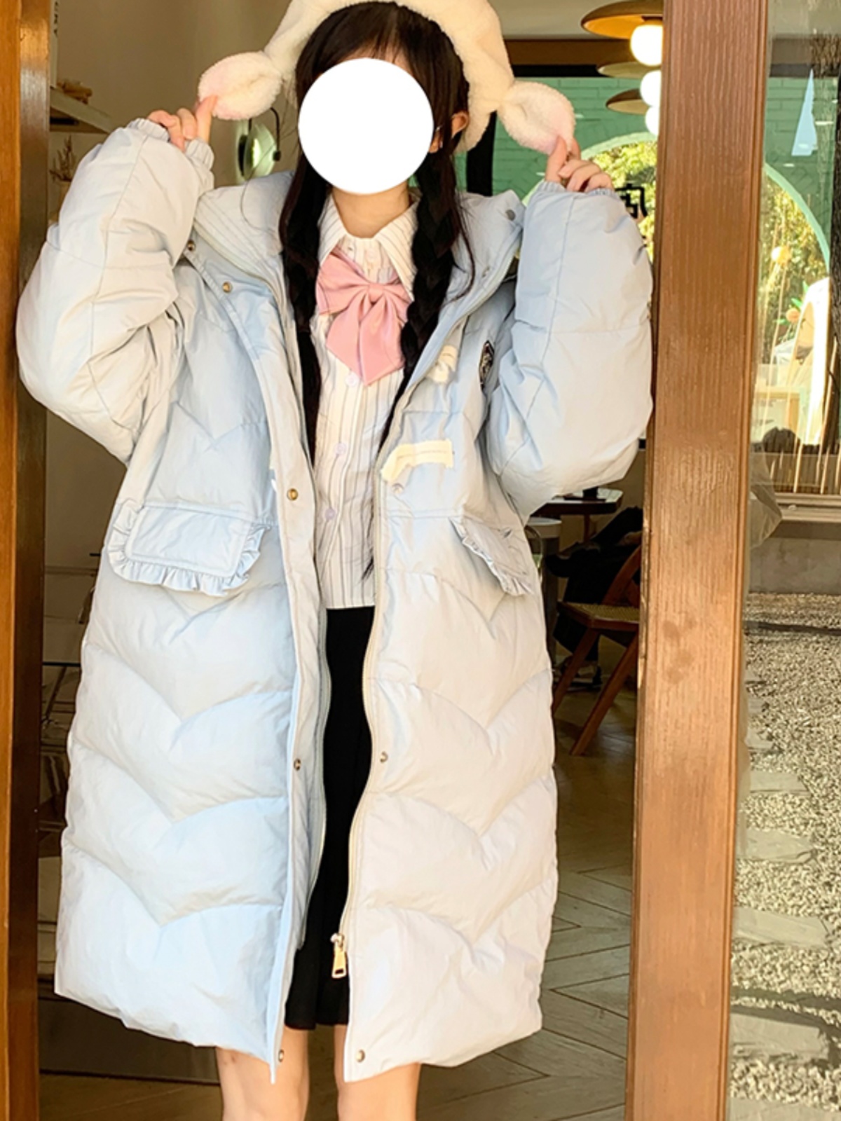 Mid-Length Loose Duck Down Coat with Toggle Buttons - Thick Winter Jacket for Petite Sizes, Perfect for Cold Weather Style Mid-Length Loose Duck Down Coat with Toggle Buttons - Thick Winter Jacket for Petite Sizes, Perfect for Cold Weather Style