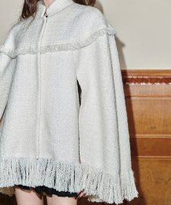 Mid-Length Woolen Cape Coat for Women - High-End Feel, Stylish Outerwear, Perfect for Fall and Winter Fashion