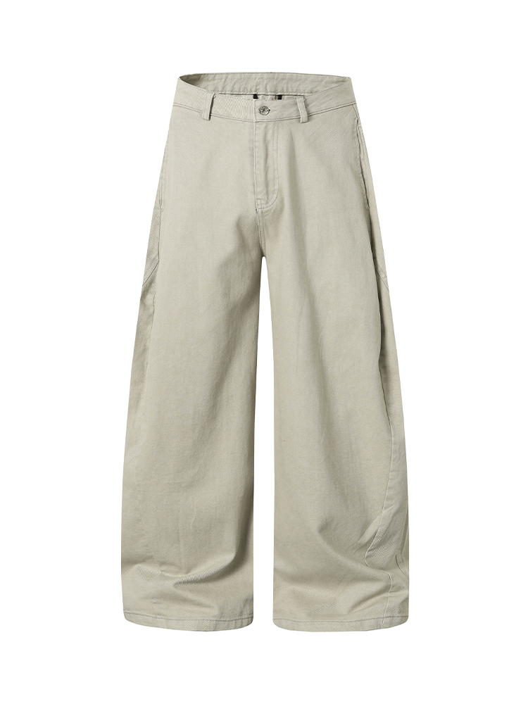 Military Green Cargo Pants for Men - American Straight Loose Fit Ulzzang Trendy Wide-Leg Casual Trousers Military Green Cargo Pants for Men - American Straight Loose Fit Ulzzang Trendy Wide-Leg Casual Trousers