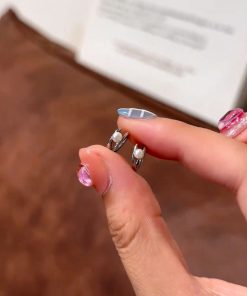 Minimalist 2025 Luxury Bead Earrings in 925 Silver - Elegant High-End Ear Clips for Women - Trendy Fashion Accessories