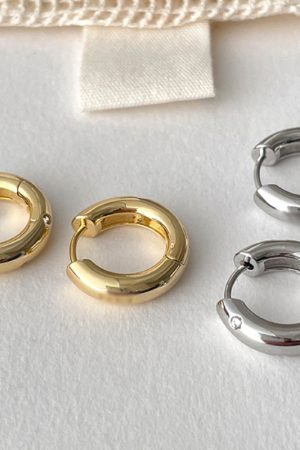 Minimalist 2025 Sterling Silver Hoop Earrings, Niche Design, High-End Women's Ear Accessories