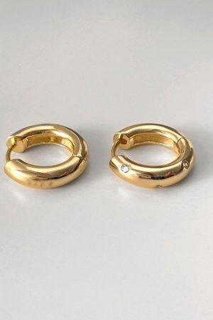 Minimalist 2025 Sterling Silver Hoop Earrings, Niche Design, High-End Women's Ear Accessories