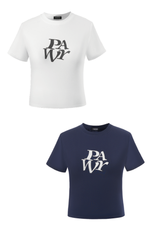Minimalist American-Style White T-Shirt for Women - Short Sleeve Basic Logo Summer Top, Trendy Casual Wear