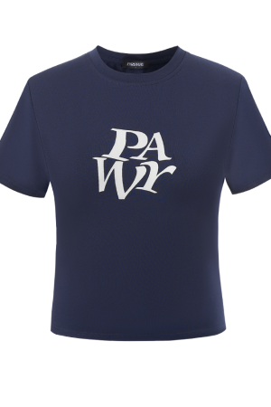 Minimalist American-Style White T-Shirt for Women - Short Sleeve Basic Logo Summer Top, Trendy Casual Wear