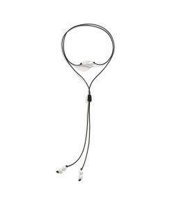 Minimalist Baroque Imitation Pearl Tassel Necklace with Geometric Knot Pendant - European American Cool Style Jewelry