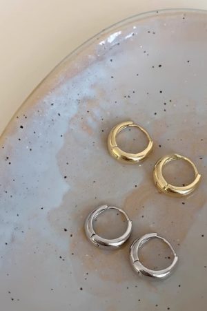 Minimalist Circle Earrings for Women - Versatile Stylish Ear Clips, Elegant Light Luxury High-End Fashion Accessories
