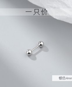 Minimalist Double Ball Stud Earrings for Women - Trendy Small Cartilage Jewelry in 2025 Cool Style