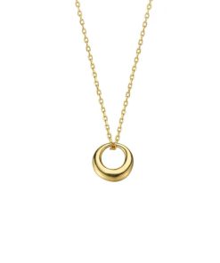 Minimalist Geometric Circle Necklace - Elegant Clavicle Chain, High-End Luxury Design, 2025 Fashion Must-Have