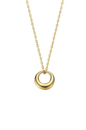 Minimalist Geometric Circle Necklace - Elegant Clavicle Chain, High-End Luxury Design, 2025 Fashion Must-Have