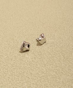 Minimalist Green Snake Meteorite Earrings - 2025 Vacation Style Irregular Texture Jewelry for Unique, Niche Fashion Lovers