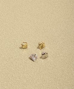 Minimalist Green Snake Meteorite Earrings - 2025 Vacation Style Irregular Texture Jewelry for Unique, Niche Fashion Lovers