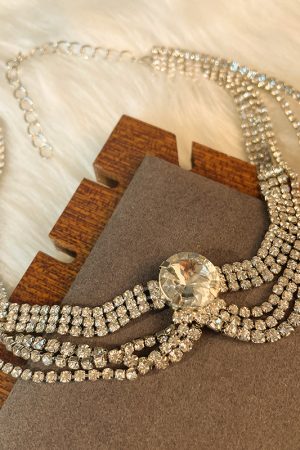 Minimalist Multi-Layer Necklace for Women - Ultra-Shiny Diamond-Inlaid Clavicle Chain, Japanese and Korean Style Luxury Accessory