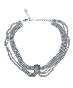 Minimalist Multi-Layer Necklace for Women - Ultra-Shiny Diamond-Inlaid Clavicle Chain, Japanese and Korean Style Luxury Accessory