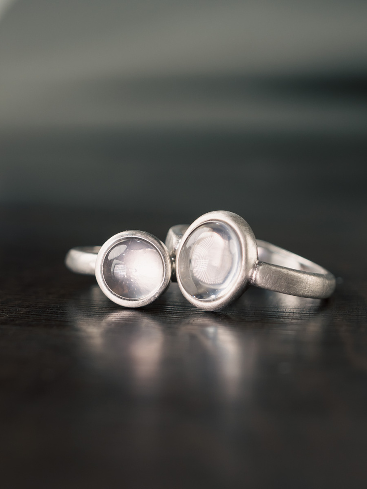 Minimalist Peach Blossom Powder Crystal 925 Silver Inlaid Ring - Retro Matte Versatile Women's Jewelry Minimalist Peach Blossom Powder Crystal 925 Silver Inlaid Ring - Retro Matte Versatile Women's Jewelry