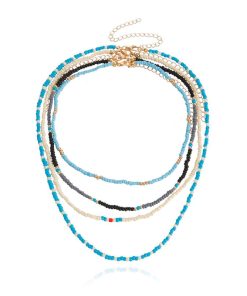 Minimalist Pearl Bead Necklace for Women, Cute French Style Beaded Choker, Sweet Personalizable Neck Chain