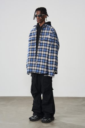 Minimalist Quilted Cotton Jacket - Adjustable Clean Fit, Embroidered, Multi-Wear Design for Effortless Style