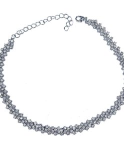 Minimalist Rhinestone Chain Necklace for Women â€“ Zircon Collarbone Chain, American Cuban Hip-Hop Style, Hot Girl Fashion Accessory