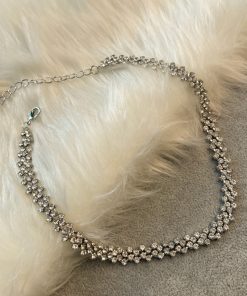 Minimalist Rhinestone Chain Necklace for Women â€“ Zircon Collarbone Chain, American Cuban Hip-Hop Style, Hot Girl Fashion Accessory
